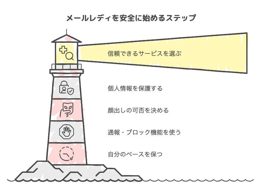メールレディを安全に始めるステップ