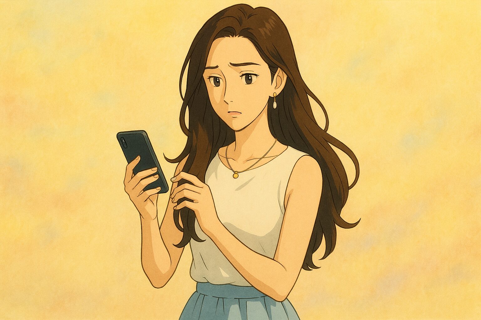 交際クラブで悩む女性
